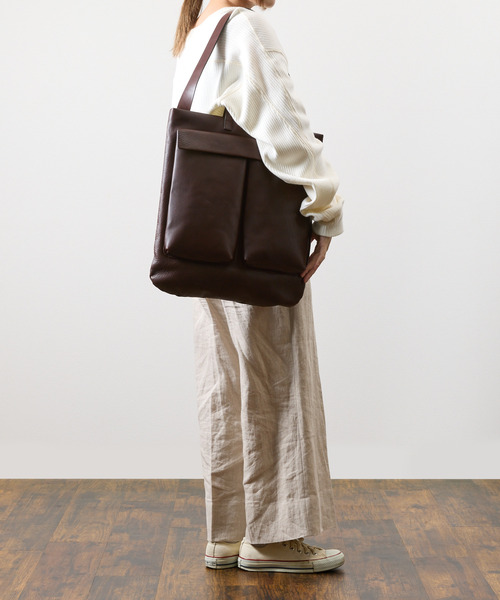 SLOW(スロウ)の「SLOW スロウ / cb -2way helmet bag- クロムステアレザーショルダーバッグ 牛革ヘルメットバッグ / 858S71R(トートバッグ・メンズ・ブラック/チョコ/キャメル・FREE)」の8枚目の写真