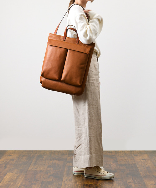 SLOW(スロウ)の「SLOW スロウ / cb -2way helmet bag- クロムステアレザーショルダーバッグ 牛革ヘルメットバッグ / 858S71R(トートバッグ・メンズ・ブラック/チョコ/キャメル・FREE)」の9枚目の写真