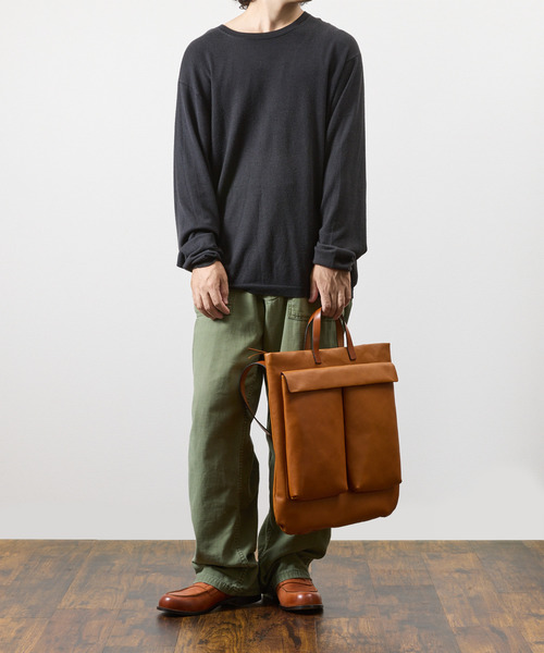 SLOW スロウ 2Way Helmet Bag トートバッグ Shrink - 2Way Helmet Bag -｜SLOW – スロウ 公式ECサイト | 革製の