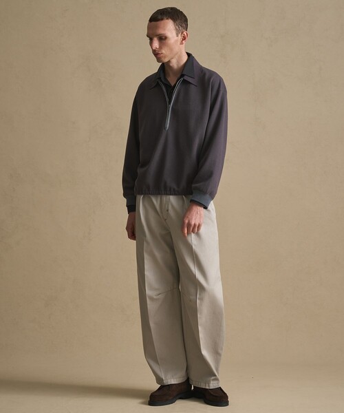 PUBLIC TOKYO（パブリックトウキョウ）の「ブークレハーフジップスウェット（スウェット・メンズ・ダークネイビー/ダークグレー・1/2）」の15枚目の写真