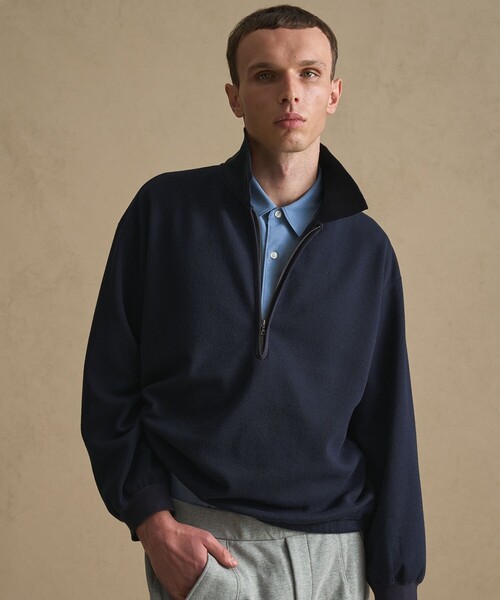 ブークレハーフジップスウェット（スウェット）｜PUBLIC TOKYO