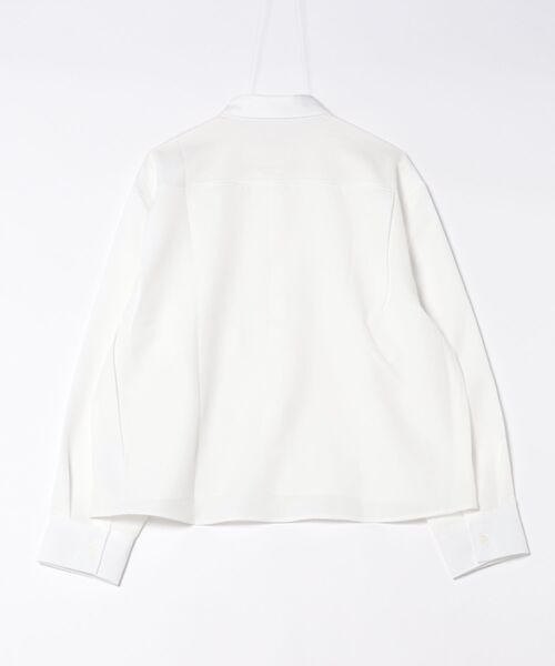 a.p.o.v.(エーピーオービー)の「a.p.o.v. オーバーサイズクロップド丈ジャージーシャツ(シャツ/ブラウス・メンズ・ブラック/ホワイト・ONESIZE)」の3枚目の写真