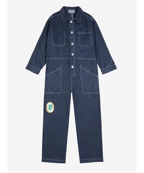 BOBO CHOSES（ボボショーズ）の「Snake woven overall（つなぎ/オールインワン・キッズ・ダークネイビー・2-3YEAR/4-5YEAR/6-7YEAR/8-9y/10-11y/12-13y）」の3枚目の写真