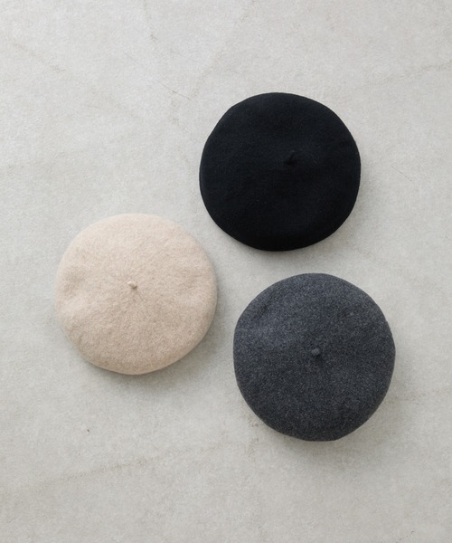 COLONY 2139（コロニートゥーワンスリーナイン）の「ウールベレー帽（ハンチング/ベレー帽・レディース・ベージュ/ブラック/グレー・FREE）」の4枚目の写真