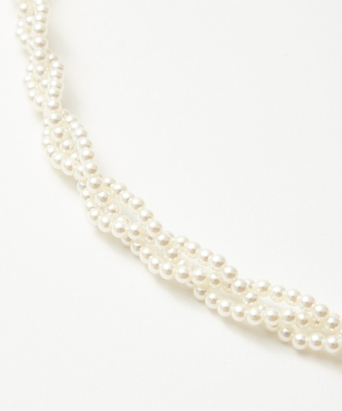 AIMER（エメ）の「パール×リボンマルチベルト（ベルト・レディース・ブラック/ベージュ・FREE）」の4枚目の写真