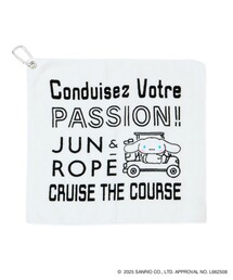 JUN&ROPE'（ジュンアンドロペ）の「【シナモロール】カラビナ付き今治タオル（ハンカチ/ハンドタオル）」