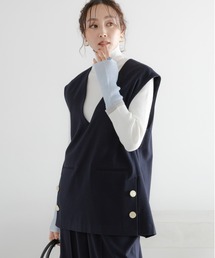 ジレ」に該当するブルー・ネイビー/青色系のファッション通販 - ZOZOTOWN