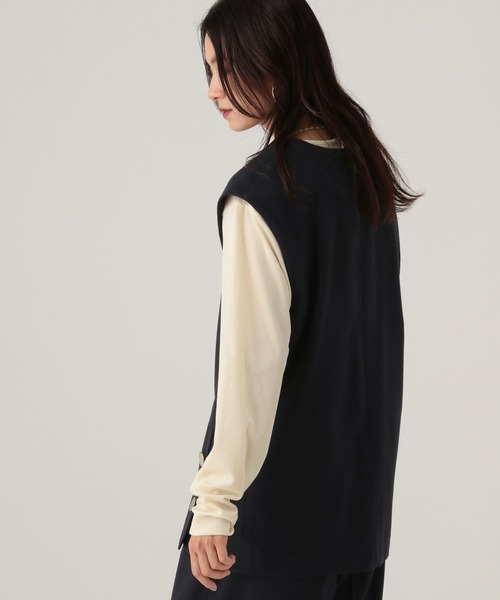 Elura（エルーラ）の「ウールライクベスト/606423（ベスト・レディース・ライトグレー/ネイビー/オフホワイト・FREE）」の19枚目の写真