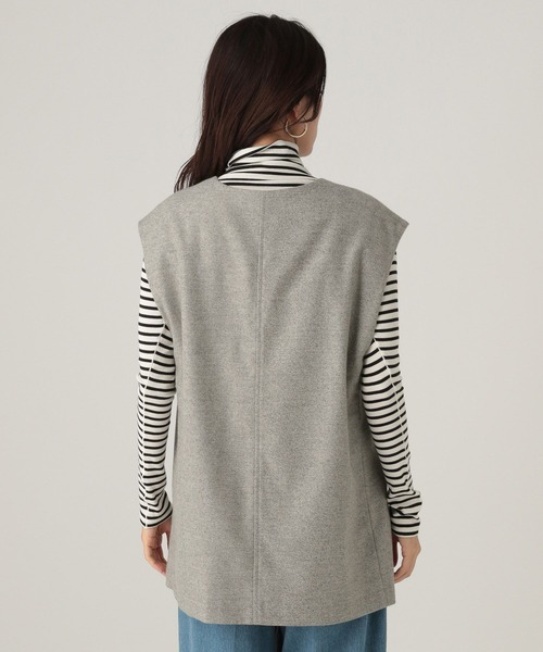 Elura（エルーラ）の「ウールライクベスト/606423（ベスト・レディース・ライトグレー/ネイビー/オフホワイト・FREE）」の13枚目の写真