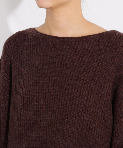 N.（N. Natural Beauty Basic）（エヌエヌナチュラルビューティーベーシック）の「【2WAY】襟付ミニニットワンピース（ワンピース・レディース・イエロー/ブラウン/チャコールグレー・MEDIUM）」の18枚目の写真