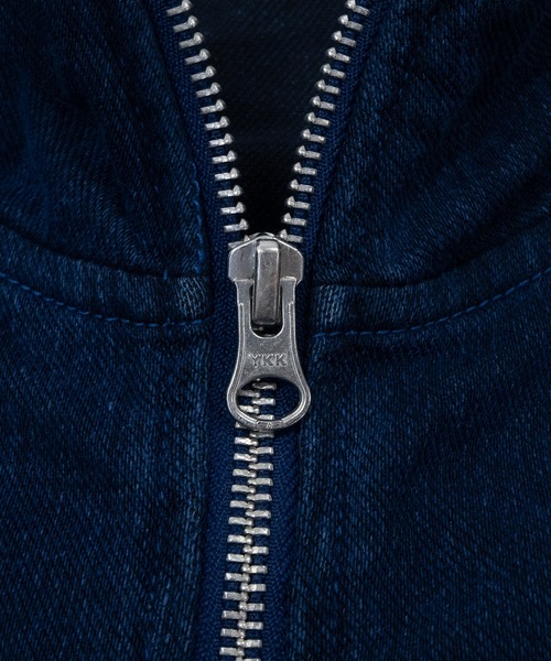 JOHN'S CLOSET（ジョンズクローゼット）の「【13】カットデニム サイドライン トラックジャケット（ジャージ・メンズ・ブルー/ネイビー・MEDIUM/LARGE/X-LARGE）」の4枚目の写真