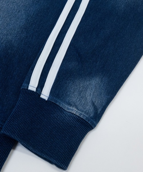 JOHN'S CLOSET（ジョンズクローゼット）の「【13】カットデニム サイドライン トラックジャケット（ジャージ・メンズ・ブルー/ネイビー・MEDIUM/LARGE/X-LARGE）」の6枚目の写真