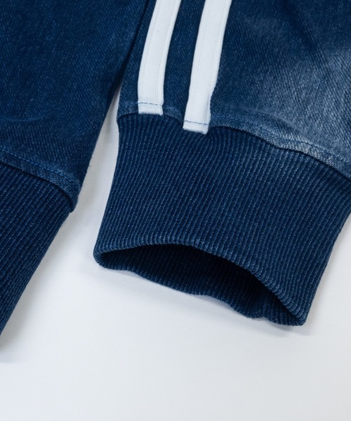 JOHN'S CLOSET（ジョンズクローゼット）の「【13】カットデニム サイドライン トラックジャケット（ジャージ・メンズ・ブルー/ネイビー・MEDIUM/LARGE/X-LARGE）」の7枚目の写真