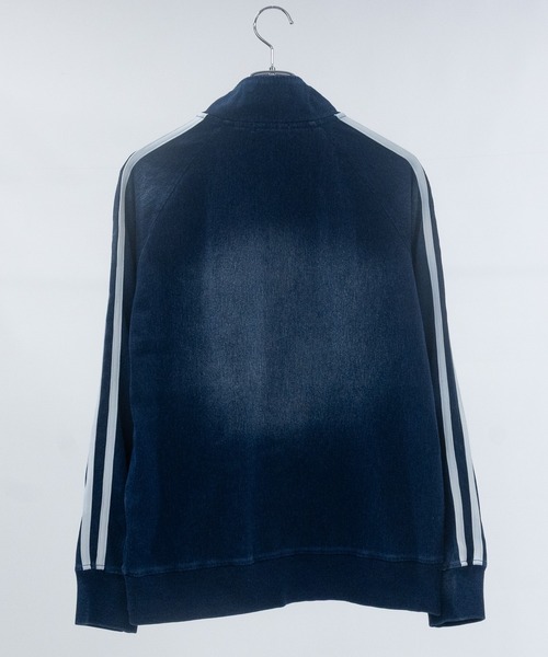 JOHN'S CLOSET（ジョンズクローゼット）の「【13】カットデニム サイドライン トラックジャケット（ジャージ・メンズ・ブルー/ネイビー・MEDIUM/LARGE/X-LARGE）」の9枚目の写真