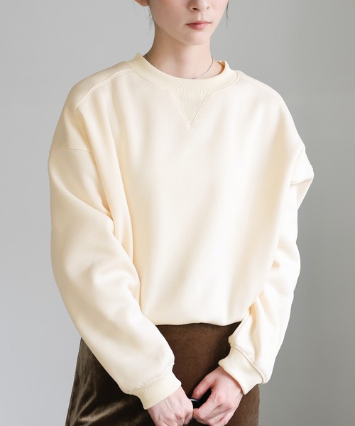 select MOCA（セレクトモカ）の「フロントドロストソフトタッチスウェット（スウェット・レディース・ブラウン/アイボリー/ブラック・FREE）」の17枚目の写真