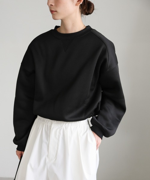 select MOCA（セレクトモカ）の「フロントドロストソフトタッチスウェット（スウェット・レディース・ブラウン/アイボリー/ブラック・FREE）」の22枚目の写真