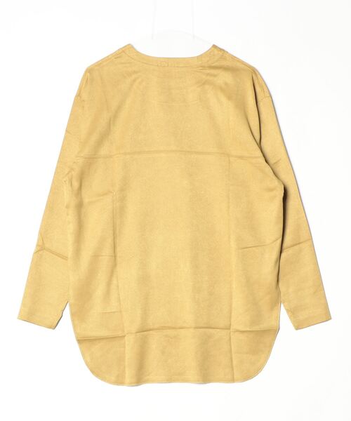 three dots(スリードッツ)の「スエードジャージー 長袖Tシャツ(Tシャツ/カットソー・レディース・ライトブラック/ベージュ系その他/ライトイエロー・SMALL/X-SMALL)」の12枚目の写真