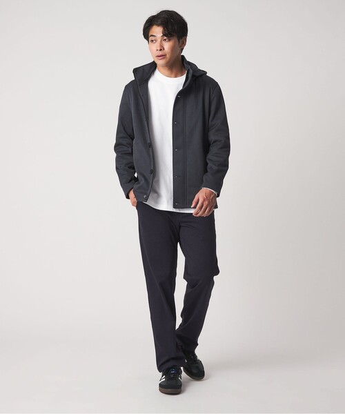 A DAY IN THE LIFE UNITED ARROWS(アデイインザライフユナイテッドアローズ)の「ニット フリース フードブルゾン<A DAY IN THE LIFE>(ブルゾン・メンズ・ネイビー/ダークグレー・M/L)」の5枚目の写真