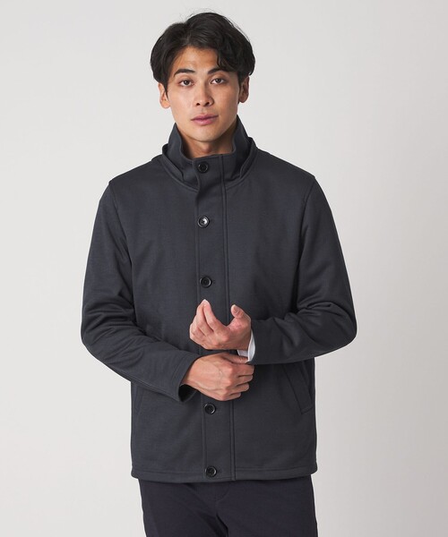 A DAY IN THE LIFE UNITED ARROWS(アデイインザライフユナイテッドアローズ)の「ニット フリース フードブルゾン<A DAY IN THE LIFE>(ブルゾン・メンズ・ネイビー/ダークグレー・M/L)」の7枚目の写真