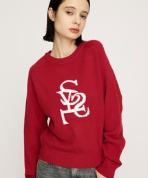 LOGO JQ KNIT TOPS ロゴ ジャガード ニット トップス 秋服 冬服