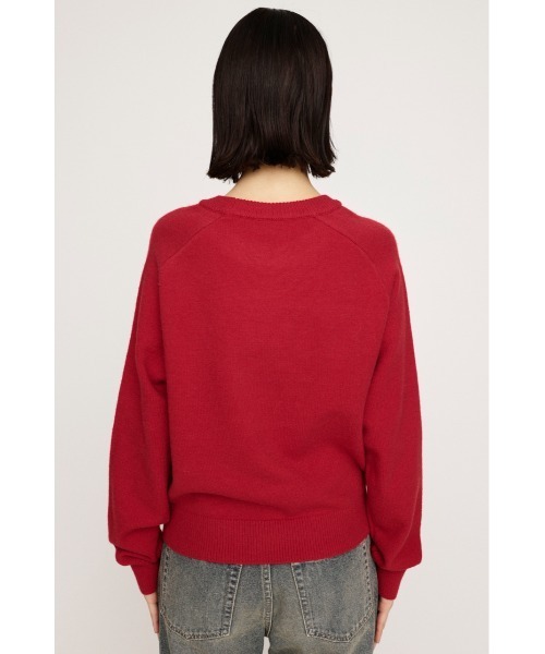 SLY(スライ)の「LOGO JQ KNIT TOPS ロゴ ジャガード ニット トップス 秋服 冬服(ニット/セーター・レディース・ネイビー/レッド/アイボリー/杢グレー・FREE)」の18枚目の写真