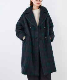 【TICCA】チェックシャギーテントコート