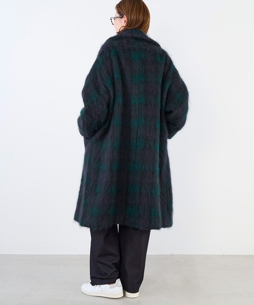 MICA&DEAL(マイカ&ディール)の「【TICCA】チェックシャギーテントコート(その他アウター・レディース・チェック・FREE)」の7枚目の写真