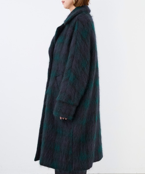 MICA&DEAL(マイカ&ディール)の「【TICCA】チェックシャギーテントコート(その他アウター・レディース・チェック・FREE)」の9枚目の写真