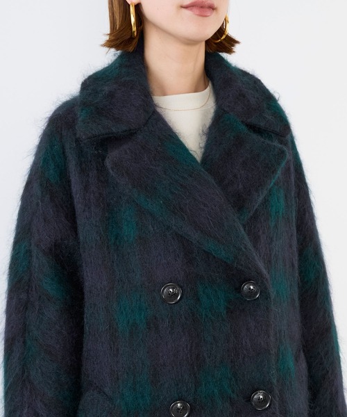 MICA&DEAL(マイカ&ディール)の「【TICCA】チェックシャギーテントコート(その他アウター・レディース・チェック・FREE)」の11枚目の写真