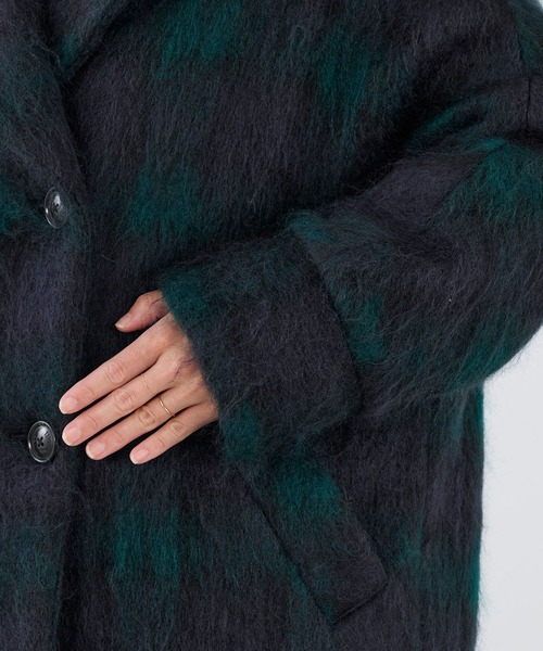 MICA&DEAL(マイカ&ディール)の「【TICCA】チェックシャギーテントコート(その他アウター・レディース・チェック・FREE)」の12枚目の写真