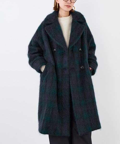 MICA&DEAL(マイカ&ディール)の「【TICCA】チェックシャギーテントコート(その他アウター・レディース・チェック・FREE)」の17枚目の写真