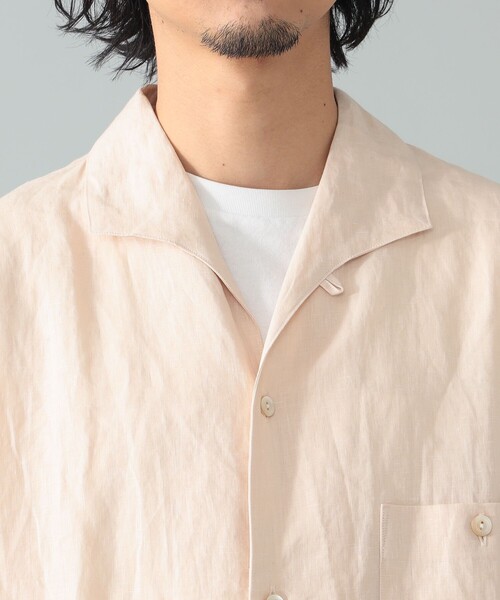 BEAMS F（ビームスエフ）の「*A VONTADE / リネン イタリアンカラー ショートスリーブシャツ（シャツ/ブラウス・メンズ・ブラック/オフホワイト・S/M/L）」の22枚目の写真