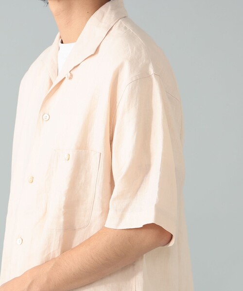 BEAMS F(ビームスエフ)の「*A VONTADE / リネン イタリアンカラー ショートスリーブシャツ(シャツ/ブラウス・メンズ・ブラック/オフホワイト・S/M/L)」の13枚目の写真