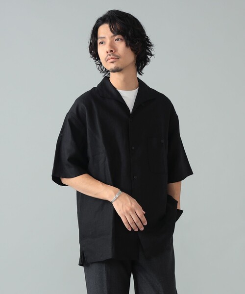 BEAMS F(ビームスエフ)の「*A VONTADE / リネン イタリアンカラー ショートスリーブシャツ(シャツ/ブラウス・メンズ・ブラック/オフホワイト・S/M/L)」の22枚目の写真
