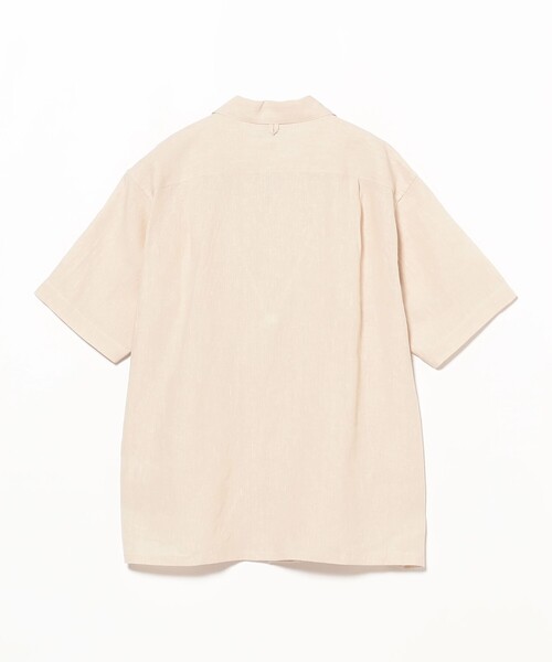 BEAMS F（ビームスエフ）の「*A VONTADE / リネン イタリアンカラー ショートスリーブシャツ（シャツ/ブラウス・メンズ・ブラック/オフホワイト・S/M/L）」の6枚目の写真