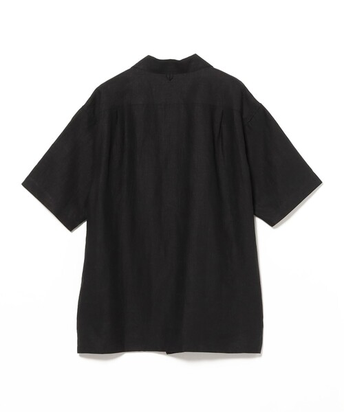 BEAMS F（ビームスエフ）の「*A VONTADE / リネン イタリアンカラー ショートスリーブシャツ（シャツ/ブラウス・メンズ・ブラック/オフホワイト・S/M/L）」の10枚目の写真