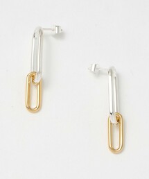 PHILIPPE AUDIBERT | ＜PHILIPPE AUDIBERT＞OVAL コンビカラー ピアス(ピアス（両耳用）)