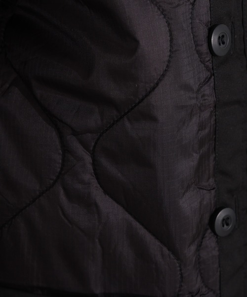 Alpha Industries(アルファインダストリーズ)の「【Alpha Industries】キルティングライナー(ノーカラージャケット・レディース・ブラック/オリーブ・X-SMALL)」の12枚目の写真