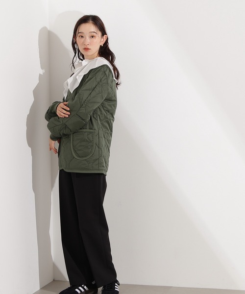 Alpha Industries(アルファインダストリーズ)の「【Alpha Industries】キルティングライナー(ノーカラージャケット・レディース・ブラック/オリーブ・X-SMALL)」の15枚目の写真