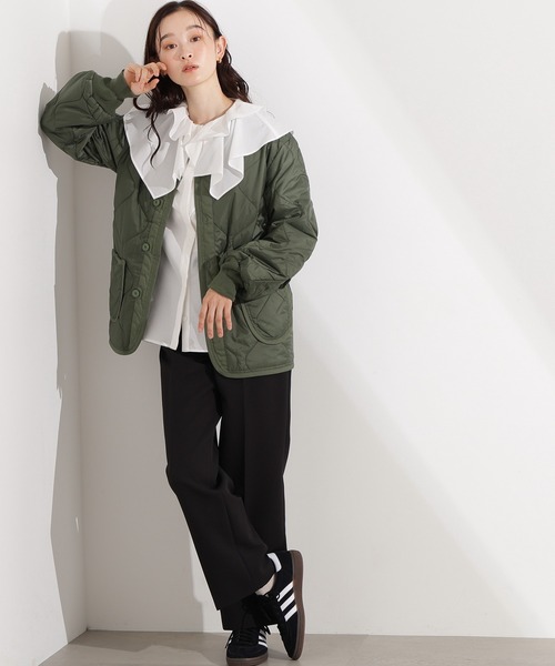 Alpha Industries(アルファインダストリーズ)の「【Alpha Industries】キルティングライナー(ノーカラージャケット・レディース・ブラック/オリーブ・X-SMALL)」の16枚目の写真