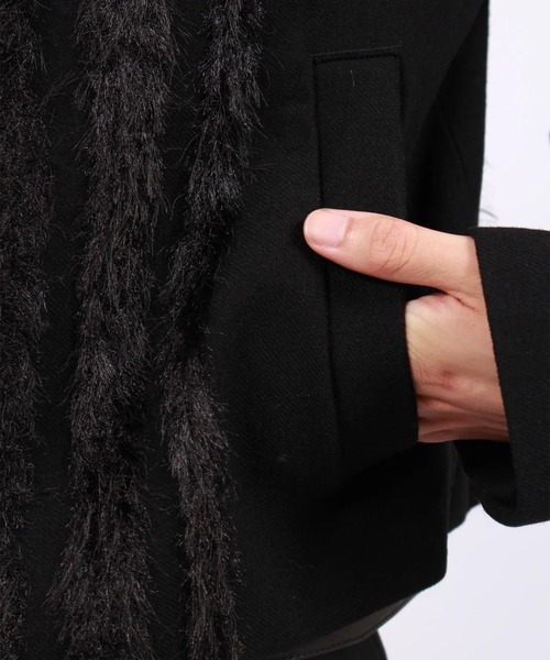 TAAKK】FUR TWEED ZIP BLOUSON（ブルゾン）｜TAAKK（ターク）の