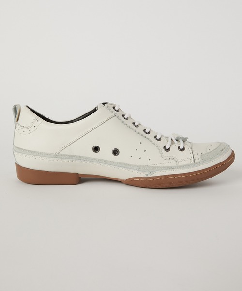 KATHARINE HAMNETT LONDON （キャサリンハムネットロンドン）の「KATHARINE HAMNETT LONDON/キャサリンハムネットロンドン 本革レザースニーカー（3965）（スニーカー・メンズ・ブラック/ホワイト・24.5/25/25.5/26/26.5/27）」の9枚目の写真