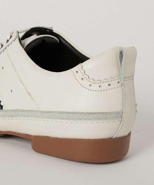 KATHARINE HAMNETT LONDON （キャサリンハムネットロンドン）の「KATHARINE HAMNETT LONDON/キャサリンハムネットロンドン 本革レザースニーカー（3965）（スニーカー・メンズ・ブラック/ホワイト・24.5/25/25.5/26/26.5/27）」の10枚目の写真