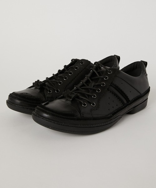 KATHARINE HAMNETT LONDON （キャサリンハムネットロンドン）の「KATHARINE HAMNETT LONDON/キャサリンハムネットロンドン 本革レザースニーカー（3965）（スニーカー・メンズ・ブラック/ホワイト・24.5/25/25.5/26/26.5/27）」の11枚目の写真