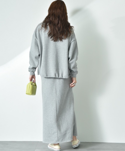 INTERPLANET（インタープラネット）の「【ＣＬＯＣＨＥ】ハーフＺＩＰ裏起毛プルオーバー（スウェット・レディース・イエロー/グレー/アイボリー・FREE）」の6枚目の写真