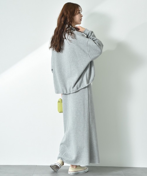 INTERPLANET（インタープラネット）の「【ＣＬＯＣＨＥ】ハーフＺＩＰ裏起毛プルオーバー（スウェット・レディース・イエロー/グレー/アイボリー・FREE）」の7枚目の写真