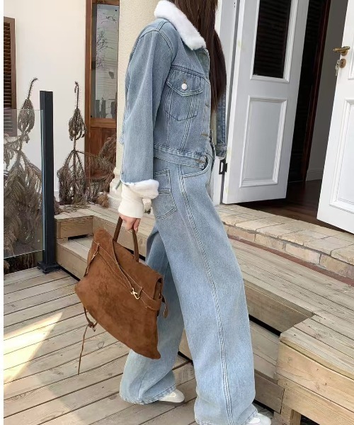 セール】冬活躍ボアデニムセットアップ（セットアップ）｜FAVORITO