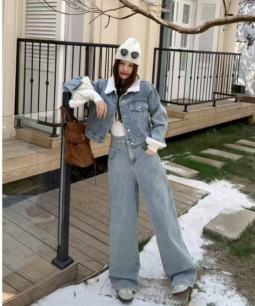 セール】冬活躍ボアデニムセットアップ（セットアップ）｜FAVORITO