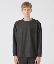 BLACK LABEL CRESTBRIDGE（ブラックレーベル・クレストブリッジ）の「【BLACK lab.】ダウンファブリックロゴスウェットシャツ（Tシャツ/カットソー）」