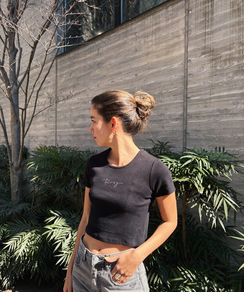 ROXY(ロキシー)の「SUNDAYS/ロキシーショート丈半袖Tシャツ(Tシャツ/カットソー・レディース・ホワイト/ミント/グレー/ブラック/ライトピンク・MEDIUM/LARGE)」の21枚目の写真